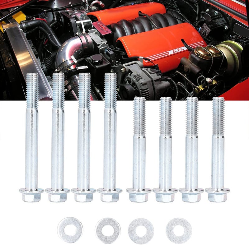 Endxedo 12 قطعة LS محرك حامل بولت عدة Endxedo M10-1.5 محرك حامل بولت شفة عدة ل LSX LS LS1 4.8L 5.3L 6.0L 6.2L LR4 LQ4 LS6 LQ9 L33 LS2 LH6 L92 L76 LY2 LY5 LY6 LC9 LFA LH8 LMG - Image 2
